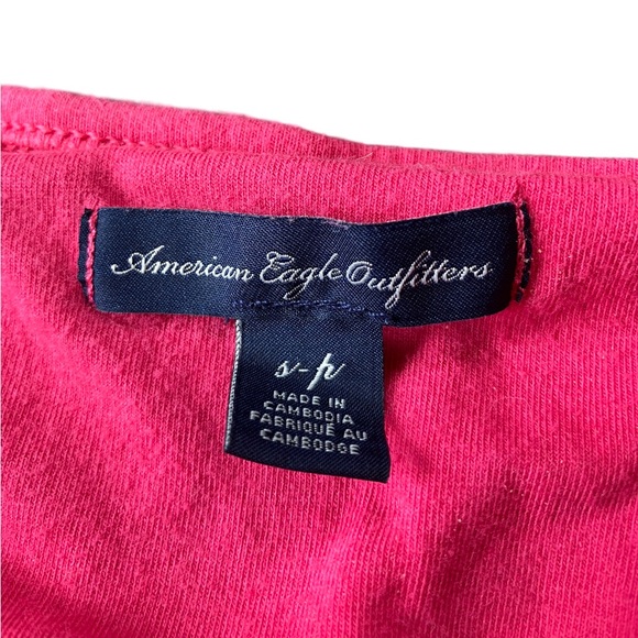 Vtg Y2K American Eagle Babydoll Cami Top Sz Small Lace Trim Defined Bust READ - Picture 11 of 11